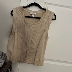 Tan sweater vest - worn once